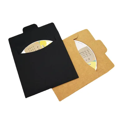 5 Inch 250gsm Kraft Paper Cardboard Record for CD DVD Disc Storage-Premium Sleeves & Cases
