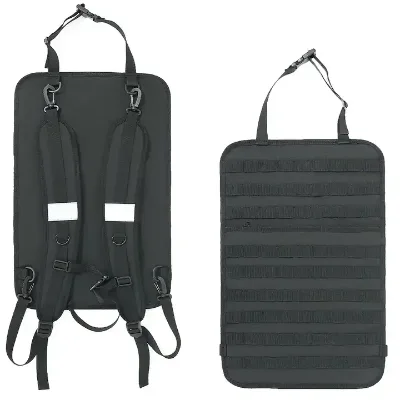 Molle Backseat Cover Organizer Protector with Shoulder Strap Universal Vehicle Fits for Jeeps, Pickups & Trunk