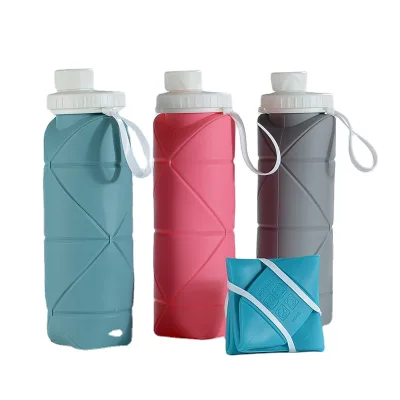 Melfold Folding Water Food Grade Silicone Folding Sports Bottle with Customizable logo