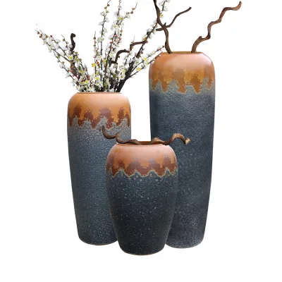 Classic Chinese Big Outdoor Home Garden Decorative Porcelain Jar Ceramic Floor Vase