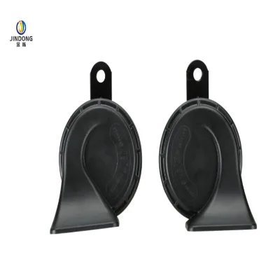 Two-Channel 12v/24v Car Horn Pure Copper Electric Vehicle Alarm Siren with 2 Way Speaker Design Universal for Vehicles