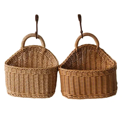 Custom Logo High Quality Soft Hanging Plastic Vegetable and Snack Storage Basket