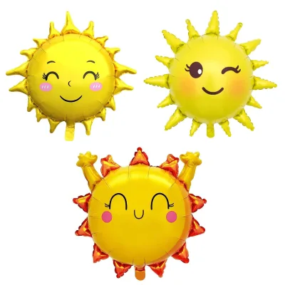 Wholesale Smile Sunshine Foil Balloons for Summer Party Decorations Kids Birthday Wedding Garden Party Supplies