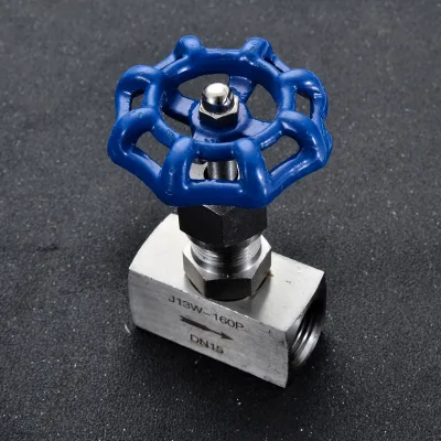 High Pressure Stainless Steel Manual Needle Valve with Handle for Water Media