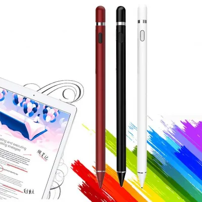 Factory Custom Cheap China Wholesale Active Capacitive Stylus Pen 2-in-1 Resistive Screen Metal Plastic Universal Use HL-811