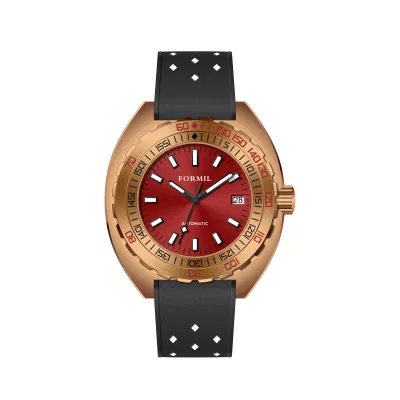 Luxury Fashion Customize Japan NH35 Movement Automatic Mechanical Watch Stainless Steel Leather Strap Pointer Super Luminous for