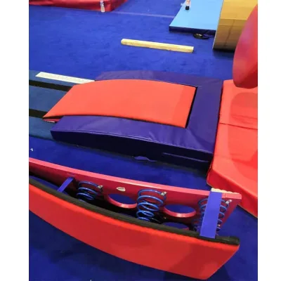 Competition Grey  Gymnastic Training Spring Board Gymnastic Club Spring Board  U Type protection Pads   for Sale
