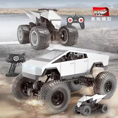 2.4G RC Pickup Cyber Truck 1/8 Large Scale Off-road Four-wheel Drive 4WD Climbing Vehicle Remote Control Anti Skid Car Toy Kids