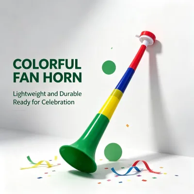 Colorful 4 Segments Telescopic PP Vuvuzela Loud Noise Maker for Football Games Holiday Wholesale