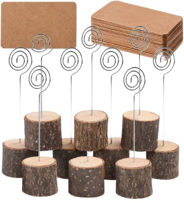 Wood Card Holder Table Number Stands Wholesale Price Available in Stock Factory Supply