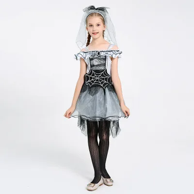 Girls Spider Queen Halloween Costume Cosplay Dress up for Anime Parties Halloween Stage Wear