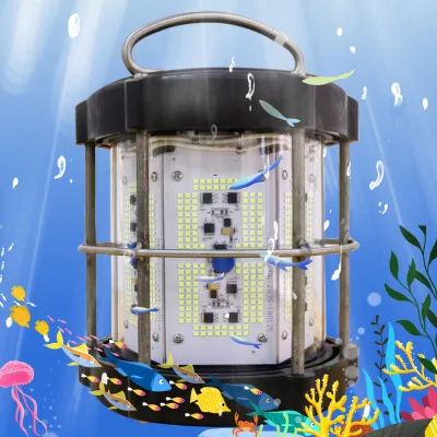 Green Led Fishing Light 1000w Use It in Fishing Farms Green White Bait Fishing Light Squid Fish Lamp