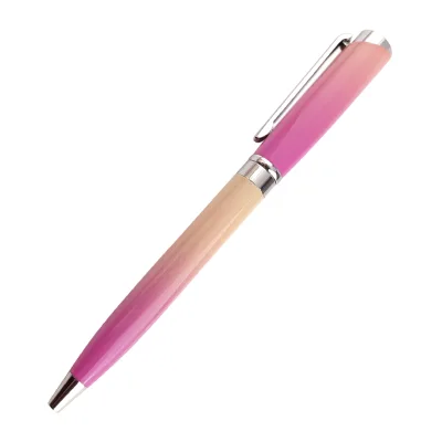 New Arrival Custom Rainbow Pink, Green Metal Elegant Lady Ballpoint Pens for Girl's Gifts