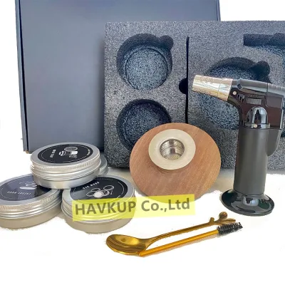 First-Class Grade Wood Top Cocktail Smoker Kit for Whiskey Drinking for Beach Bars and Home Use Premium Bar Tool Set