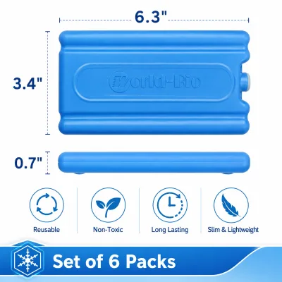 HDPE Insulated Box Cold Storage Ice Plate Reusable Fresh-Keeping Ice Pack Cold Chain Logistics Rectangular Shape