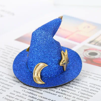 Mini Top Witch Hat Hair Clips Small Hat Hair Pins for Halloween Hair Decorations Accessories
