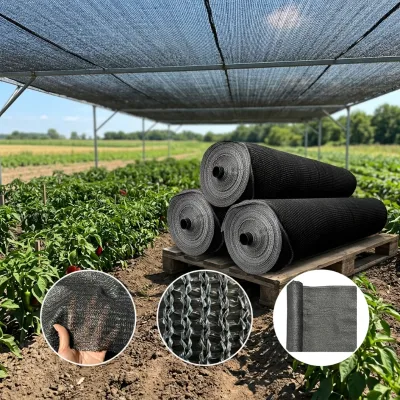 Woven UV Stabilized Shade Sails Sun Screen Fabric for Car Parks Vehicle Shelters Storage Facilities Animal Shelters Fish Ponds