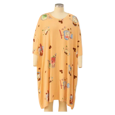 Custom Print Bamboo Pajama Women Bamboo Nightshirt Sleep Tee Dress Private Label Sleepwear Cambodia Garment Factory