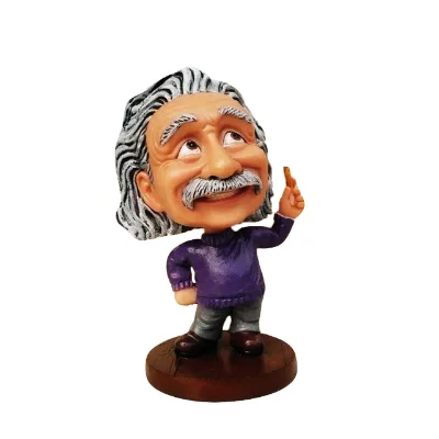 Custom  Einstein Bobble Head Resin Figurines Shaking Head Dolls
