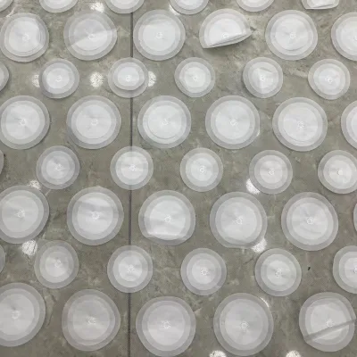 Beautiful Round Lace Fabric Laser 3D Embroidery Fabric Multi Color Mesh Circle Embroidery Fabric for Fashion Dress