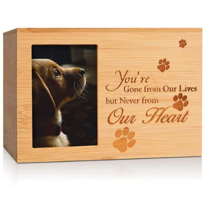 Dog Urn for Ashes,pet urns Wood Boxes Pet Photo Cremation Urn, Pet Urns, Dog Urn,urns for Pets Ashes Dogs,cat urns for Ashes