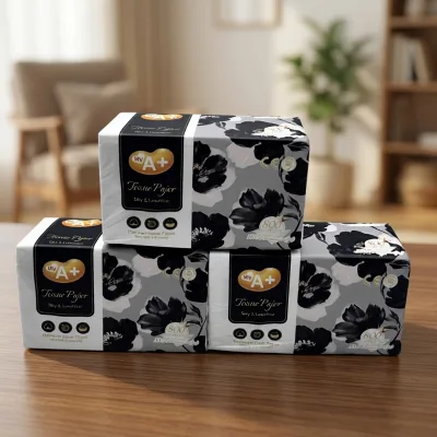 Custom Brand High Quality 4ply 400pcs/600pcs/800sheets Paper Towel 100% Virgin Pulp Soft Facial Tissue Paper