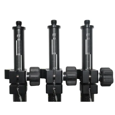Hot Selling Fiberglass GPS&Prism Pole 2.2m 2.4m 2.5m with Bubble Gps Rtk Total Station Pole