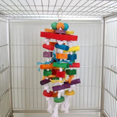 All-Natural Bosa Ball Bird Toys Non-Toxic Wood Lap Grass Chew Toys for Parrot Finch Durable Resistant Design