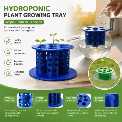 Hot Selling 3D Printed Seedling Tray Gardening Tool Flower Cultivation 7-Holes Agricultural Cultivator Pot