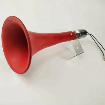 12V/24V New, Red Plastic Trumpet , Whistle Sound air Pressure Horn, JGB-212