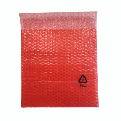 Red/Pink ESD Bubble Mailing Bags 2 Mil Thickness Anti-Static Protective Bags for Secure Shipping