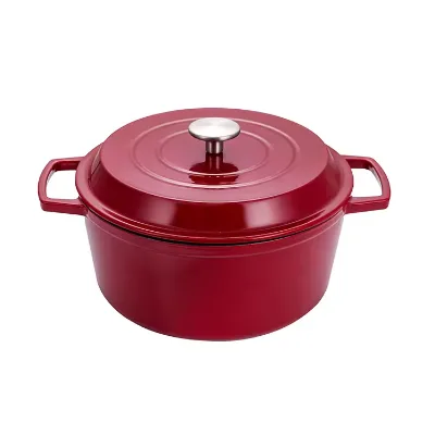 Wholesale High Quality Cast Iron Pots Enamel Cast Iron Cooking Pot Cast Iron Enameled Casserole Cooking Pot Household Saucepan