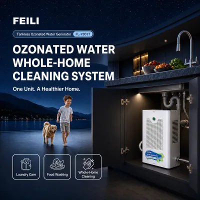 Ozonated Water Generator Under Sink Ozone Water System Whole Home Kitchen Cleaning Wall-mounted Household Ozone Water Machine