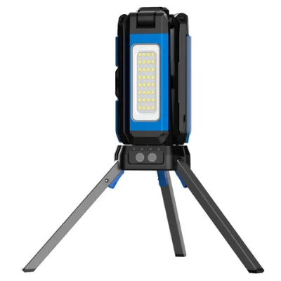 Newest Portable Waterproof IP54 Magnetic Fold 3200Lumens Rechargeable Tripod Work lamp with stand for working, camping