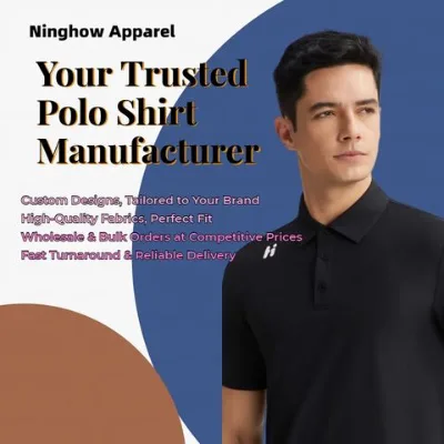 Classic Black Polo Shirt – Customizable for Brands or Teams