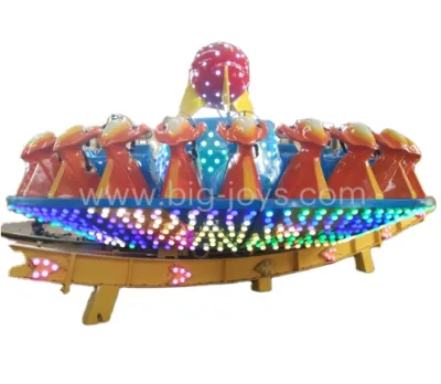 Popular Attraction Adults Crazy 360 Degree Rotating Swing Ride ufo Flying Saucer Ride Park Adult Rides