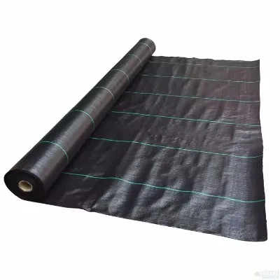 90gsm PP Heavy Duty Woven Weed Control Mat Industrial Grade Tear Resistant Ground Cover Fabric High Tensile Strength