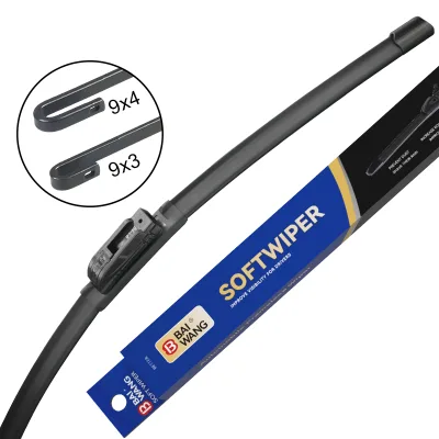 Wiper Blade Universal U/J hook Silicone Rubber Windshield Wiper Blade