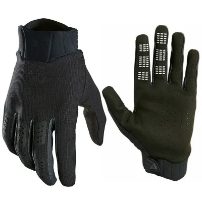 Black Pro Ricing Riding Gloves for Men Motorcycle Cycling Full Finger Gloves
