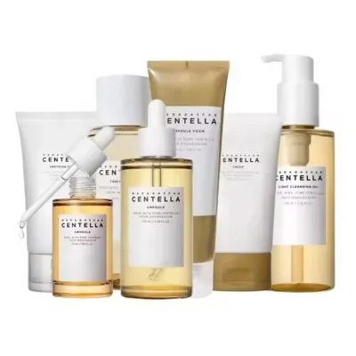 Korean Organic Skin Care Set Hydrating Repair Whitening Facial Cleanser and Serum Face Serum for Beauty