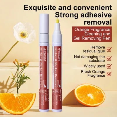 Tianyi Orange Scent Glue Eraser Pen Strong Adhesive Cleaner Safe for Car Paint and Furniture