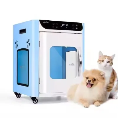 Various Specifications Pet fully automatic voice intelligent silent dryer pet cat dog grooming drying box Pet Cabinet Dryer