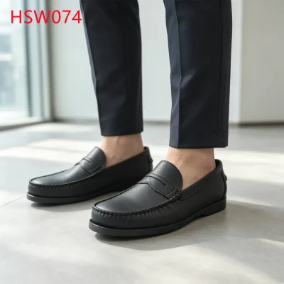 LXG,Island Vacation Mask-style Black/brown Hua Singh Boat Shoes Blister-free Natural Cow Leather Lining&insole Peas Shoes HSW074