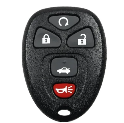 A2AUTOKEYS 5-Button Remote Car Key Shell Case Entry Keyless Key for Buick Chevrolet GMC 4+1 Buttons Remote Car Key Shell