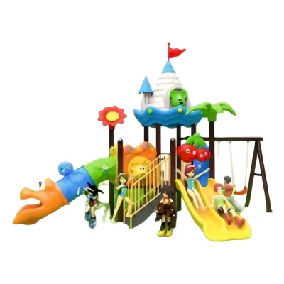 Luxury Customized Fairy Tale Castle Theme Outdoor Playground Equipment with Slide Animal Decorations for Theme Parks and Resorts
