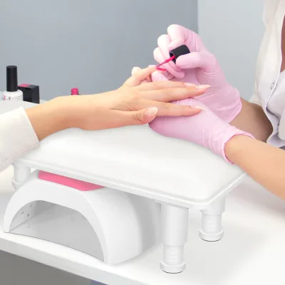 BIN Adjustable Height Professional Nail Arm Rest Stand for Salon Manicure Pedicure