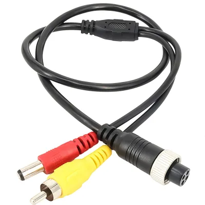 Customized Aviation Audio Car Cable with AV Male Adapter for Automobile Monitoring