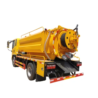 FAW IS UZU HOWO 4x2 Diesel High Pressure 8m3 Tank 1-10T Load Capacity Vacuum Cleaning Sewer Suction Truck
