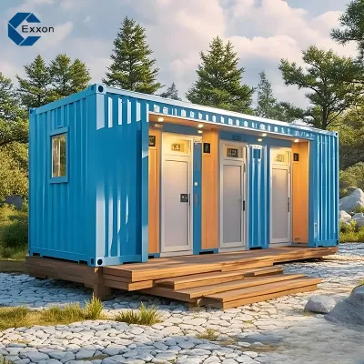 Prefab Super Affordable Outdoor Public Bathroom Recycled Mobile Portable Toilet Single Restroom Cheap Toilet
