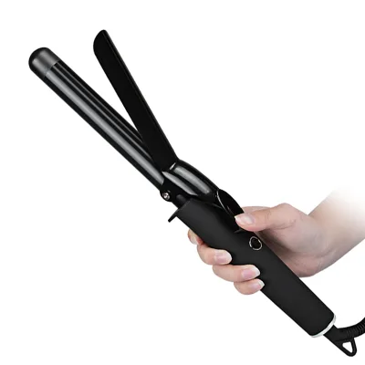 High Quality Electric PTC Fast Heating LED Tourmaline Styler Hair Curler Hair Curling Wand Hair Waver Curling Iron with Clamp